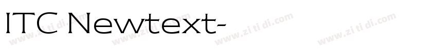 ITC Newtext字体转换
